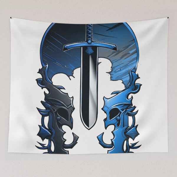 Item preview, Warrior Crest Blue/Metallic designed and sold by Salimgor Hangaround Music.