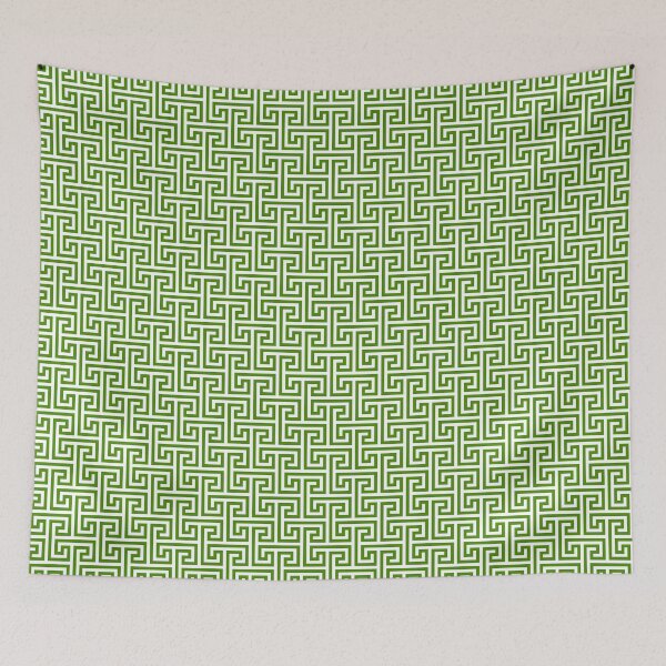 Item preview, Geometric Pattern: Key Bridge Interlock Negative: Yolanda Scheele's Green designed and sold by Red Wolf.