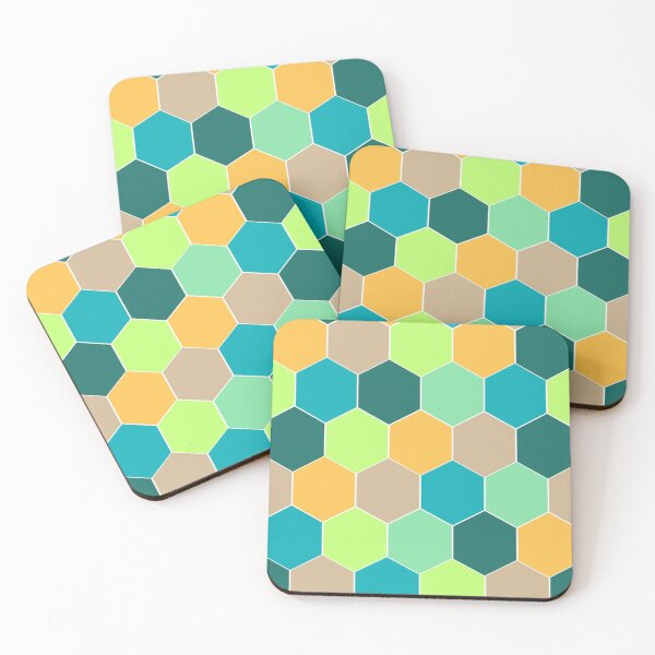 Item preview, abstract geometric colorful seamless pattern for background. abstract seamless pattern. background with different hexagons. vector. designed and sold by APHIDAT-TA.