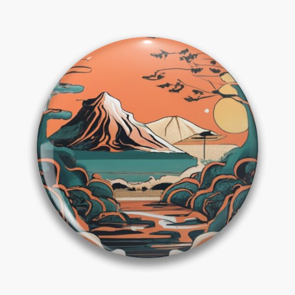 Item preview, Japanese style sunset 1 designed and sold by rayo-art.
