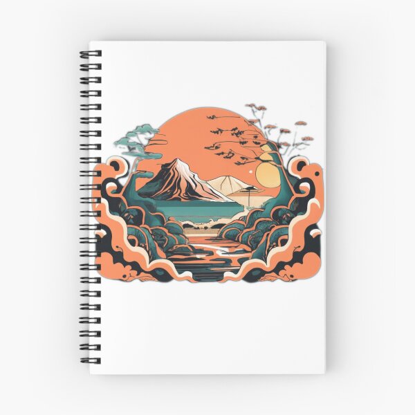 Item preview, Japanese style sunset 1 designed and sold by rayo-art.