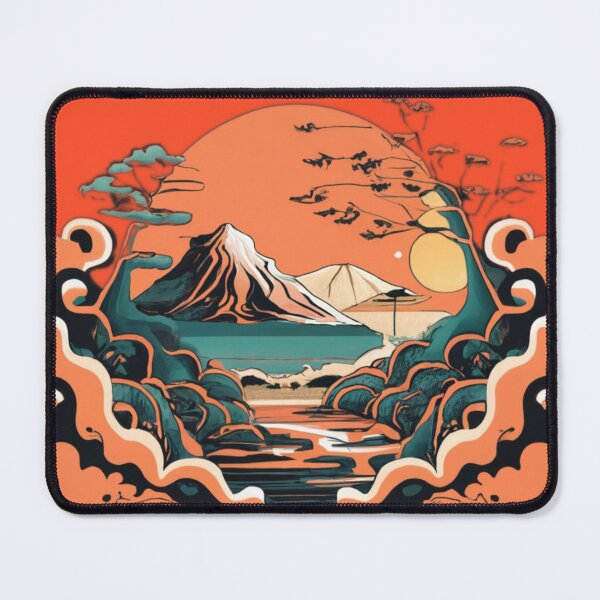 Item preview, Japanese style sunset 1 designed and sold by rayo-art.