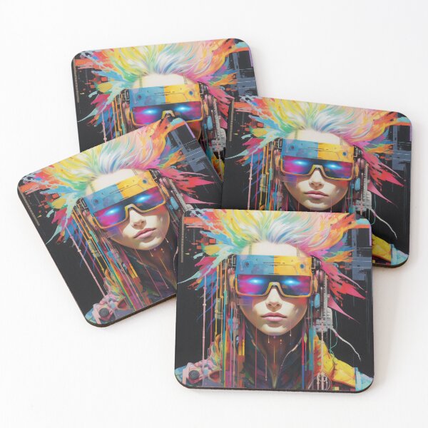 Item preview, The Netrunner - Cyberpunk Art | Anime Retro Aesthetic designed and sold by AeonAcademy.