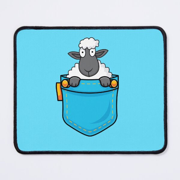 Item preview, cute sheep in pocket designed and sold by yaZzaboy.