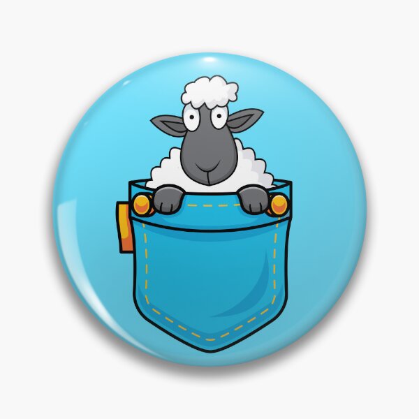 Item preview, cute sheep in pocket designed and sold by yaZzaboy.