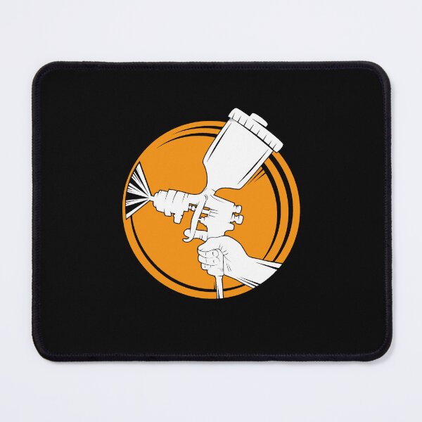 Item preview, Paint Spray Gun in Hand - Auto Body Painter round design for Car painters and Vehicle Painting Lovers designed and sold by venomousvector.