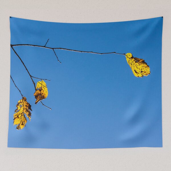 Item preview, Only Three Leafs Left - Last Vestiges of Autumn designed and sold by Georgia Mizuleva.