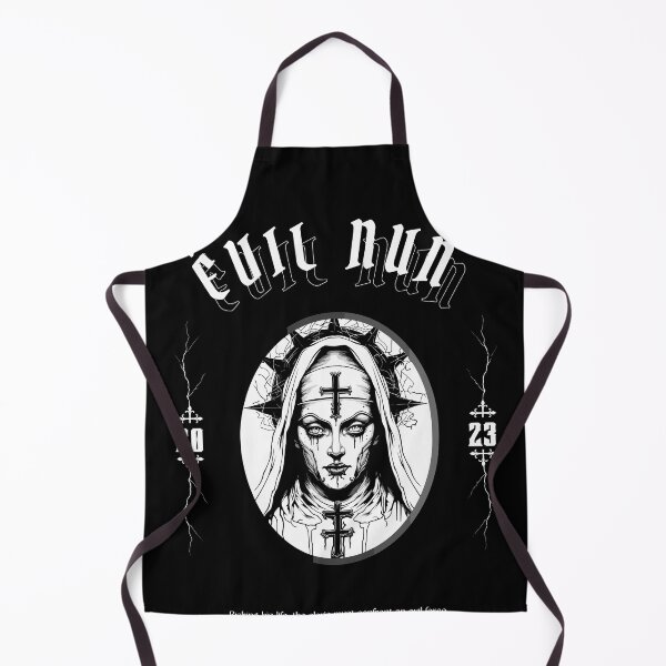 Item preview, stencil t-shirt, twisted characters, horror film - the nun designed and sold by Gwadesigns.