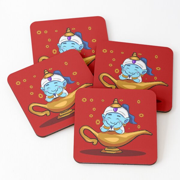 Item preview, Dreams Come True - Adorable Genie Emerging from Lamp designed and sold by Fun Funky Designs.