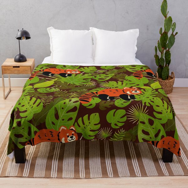 Item preview, Red Panda Jungle Pattern designed and sold by BettySpicer.