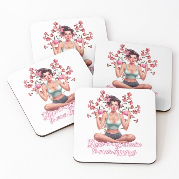 Item preview, Yoga Girl Bliss: Embrace Serenity in Style Yoga is my excuse to wear leggings designed and sold by Animal-ink.