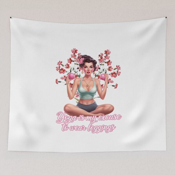 Item preview, Yoga Girl Bliss: Embrace Serenity in Style Yoga is my excuse to wear leggings designed and sold by Animal-ink.