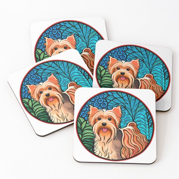 Item preview, Yorkshire Terrier Art Nouveau designed and sold by typogracat.