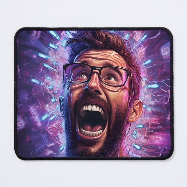Item preview, Technologically surprised man designed and sold by Quijote-.