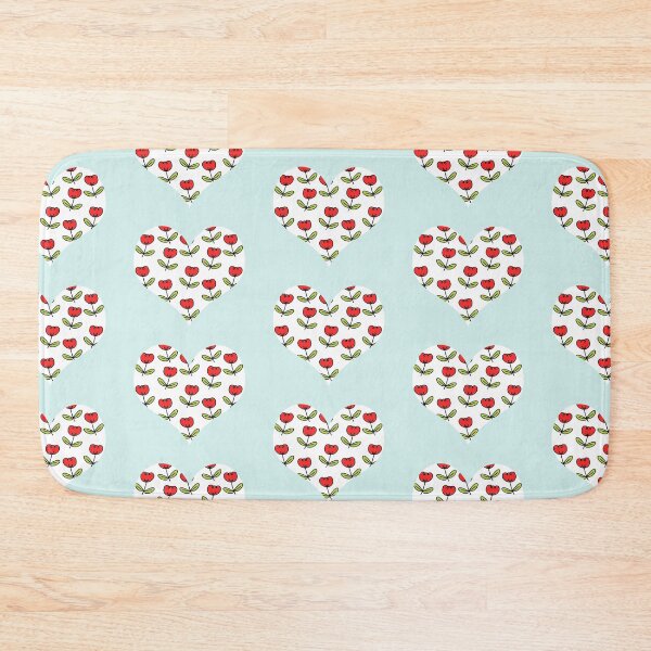 Item preview, Red Floral Heart designed and sold by moonlovedesigns.