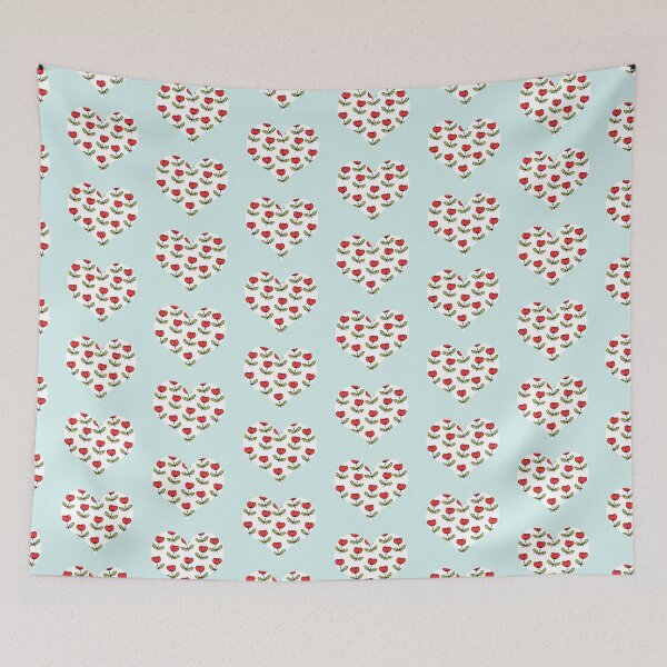 Item preview, Red Floral Heart designed and sold by moonlovedesigns.