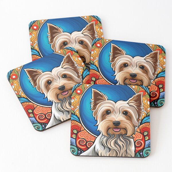 Artikelvorschau, Yorkshire Terrier Psychedelischer Jugendstil entworfen und verkauft von typogracat.