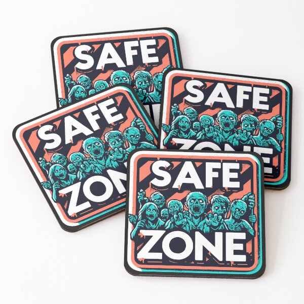 Item preview, Zombie apocalypse Safe zone Retro designed and sold by TomFrontierArt.