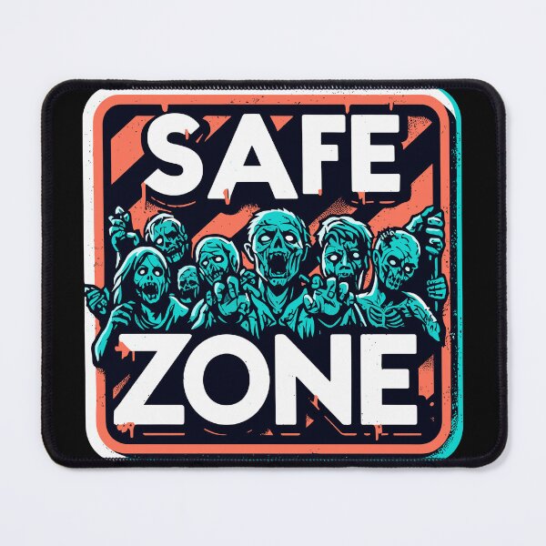 Item preview, Zombie apocalypse Safe zone Retro designed and sold by TomFrontierArt.