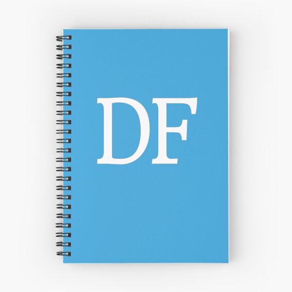 Item preview, DF Initials Monogram Elegant White Letters designed and sold by Jeallan Designs.