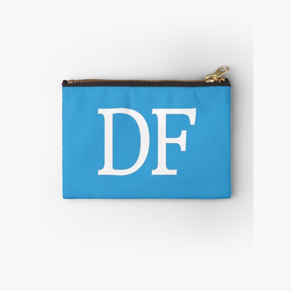 Item preview, DF Initials Monogram Elegant White Letters designed and sold by Jeallan Designs.