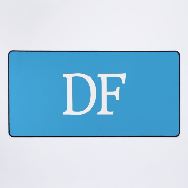 Item preview, DF Initials Monogram Elegant White Letters designed and sold by Jeallan Designs.