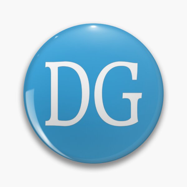 Item preview, DG Initials Monogram Elegant White Letters designed and sold by Jeallan Designs.