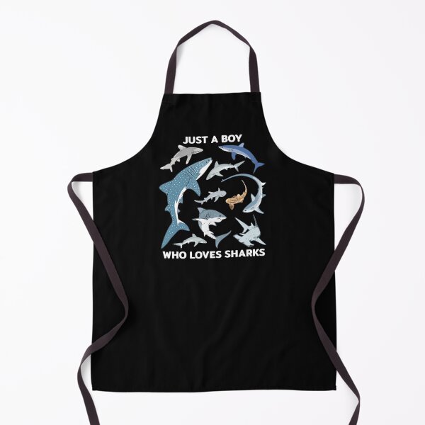 Item preview, Just a boy who loves Sharks Whale Shark Hammerhead Mako Shark designed and sold by NicGrayGraphic.