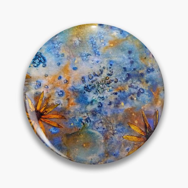 Item preview, Cyanotype print with Black-eyed Susans during the Development Process designed and sold by Redheadwonders.