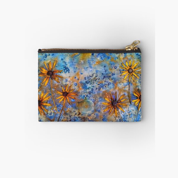 Item preview, Cyanotype print with Black-eyed Susans during the Development Process designed and sold by Redheadwonders.