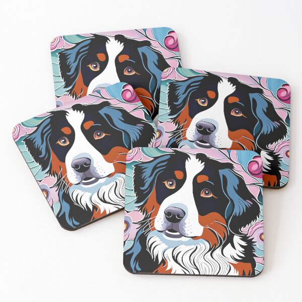 Item preview, Bernese Mountain Dog Art Nouveau designed and sold by typogracat.