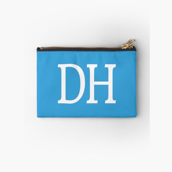 Item preview, DH Initials Monogram Elegant White Letters designed and sold by Jeallan Designs.