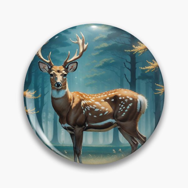 Item preview, Wild deer kissing  designed and sold by Sena KURUÇAY.