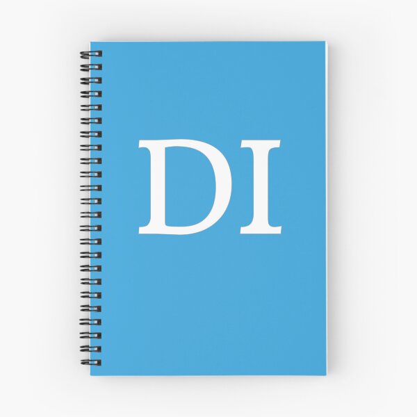 Aperçu de l'œuvre DI Initiales Monogramme Lettres blanches élégantes créée et vendue par Jeallan Designs.