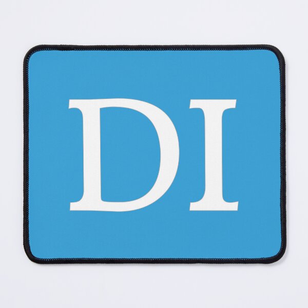 Item preview, DI Initials Monogram Elegant White Letters designed and sold by Jeallan Designs.