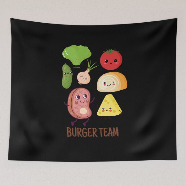 Aperçu de l'œuvre L'équipe des hamburgers créée et vendue par DavidPrintCraft.