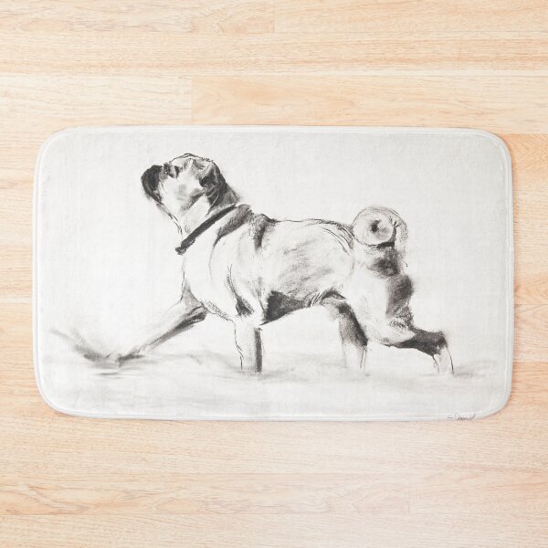 Item preview, Strutting Pug dog in water designed and sold by hamlynburns.