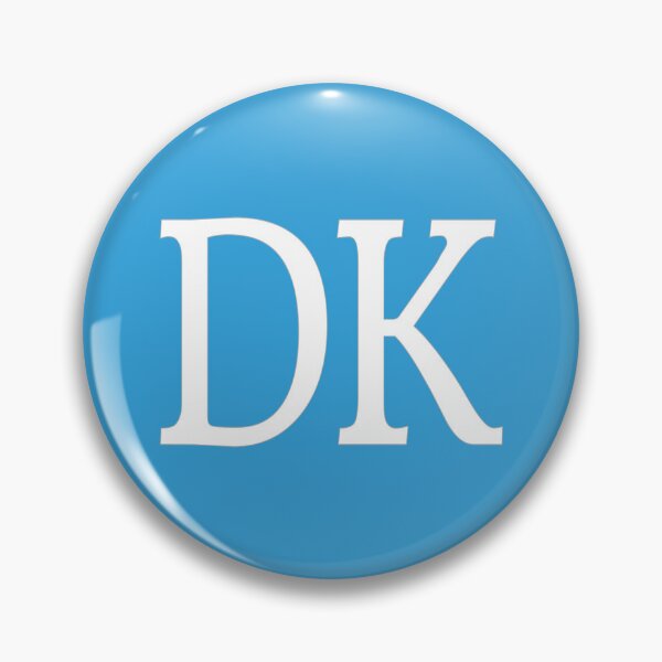 Item preview, DK Initials Monogram Elegant White Letters designed and sold by Jeallan Designs.