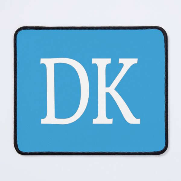 Item preview, DK Initials Monogram Elegant White Letters designed and sold by Jeallan Designs.