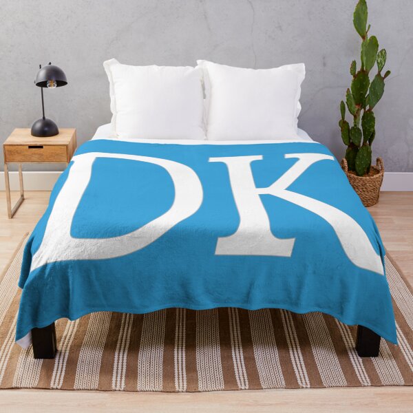 Item preview, DK Initials Monogram Elegant White Letters designed and sold by Jeallan Designs.