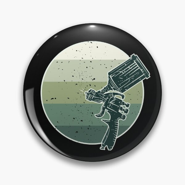 Item preview, Paint Spray Gun - Auto Body Painting round distressed design for Car painters and Vehicle Painting Fans designed and sold by venomousvector.