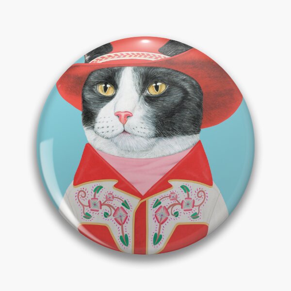 Item preview, Tuxedo Cat Cowboy designed and sold by AnimalCrew.