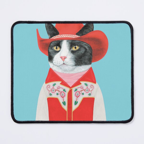 Item preview, Tuxedo Cat Cowboy designed and sold by AnimalCrew.