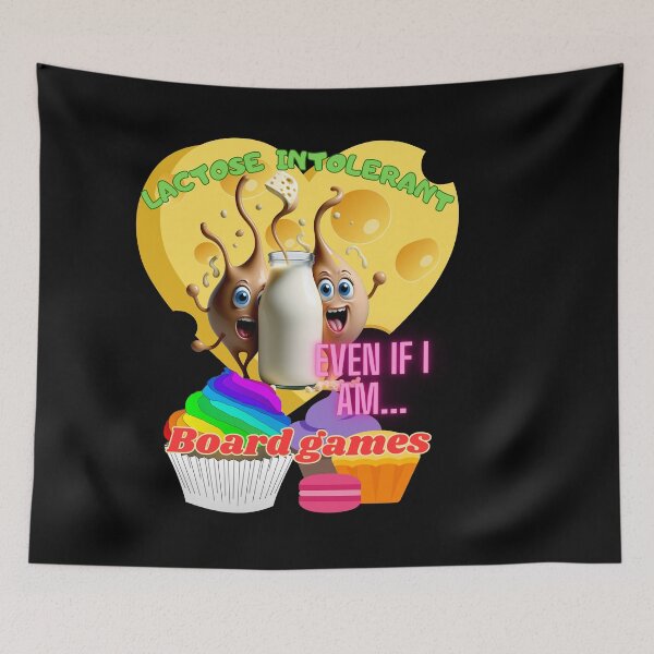 Item preview, LACTOSE INTOLERANT EVEN IF I AM BOARD GAMES designed and sold by carlos crane.
