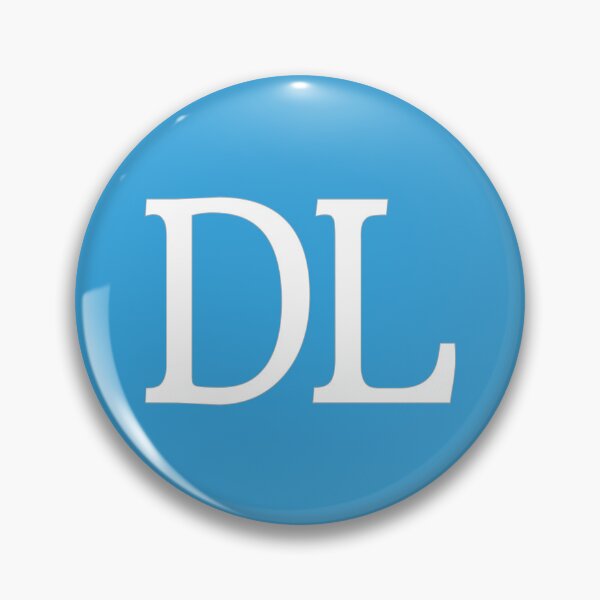 Item preview, DL Initials Monogram Elegant White Letters designed and sold by Jeallan Designs.