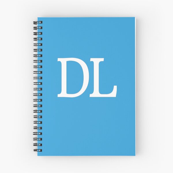 Aperçu de l'œuvre DL Initiales Monogramme Lettres blanches élégantes créée et vendue par Jeallan Designs.
