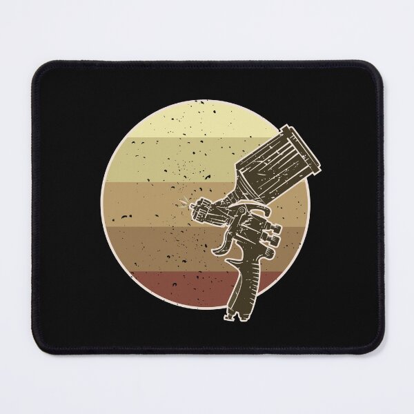 Item preview, Auto Body Painting Paint Spray Gun round retro distressed design for Car painters  designed and sold by venomousvector.