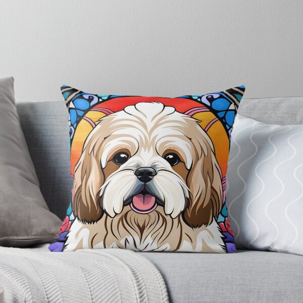 Item preview, Lhasa Apso Psychedelic Art Nouveau designed and sold by typogracat.