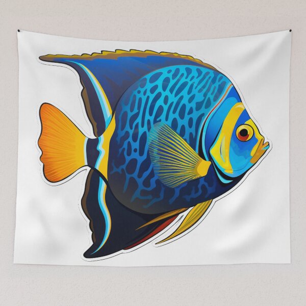 Item preview, Blue angelfish designed and sold by DiveIntoDesigns.