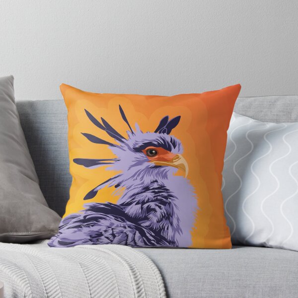 Item preview, Secretarybird portrait designed and sold by Captain Chromatic.